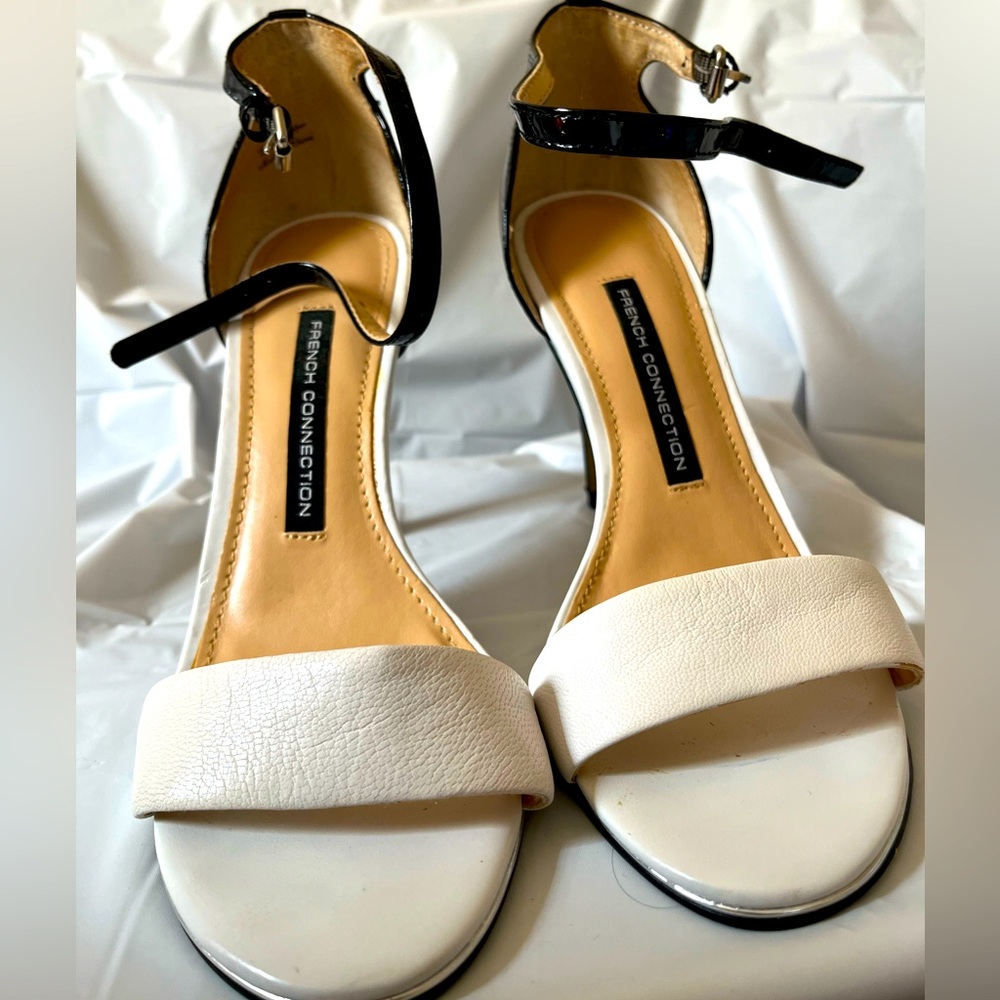 French Connection Heels Black and White Size 36EU 5.5 US women’s